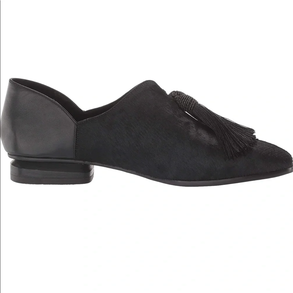 Anthropologie Black Tassel Loafers